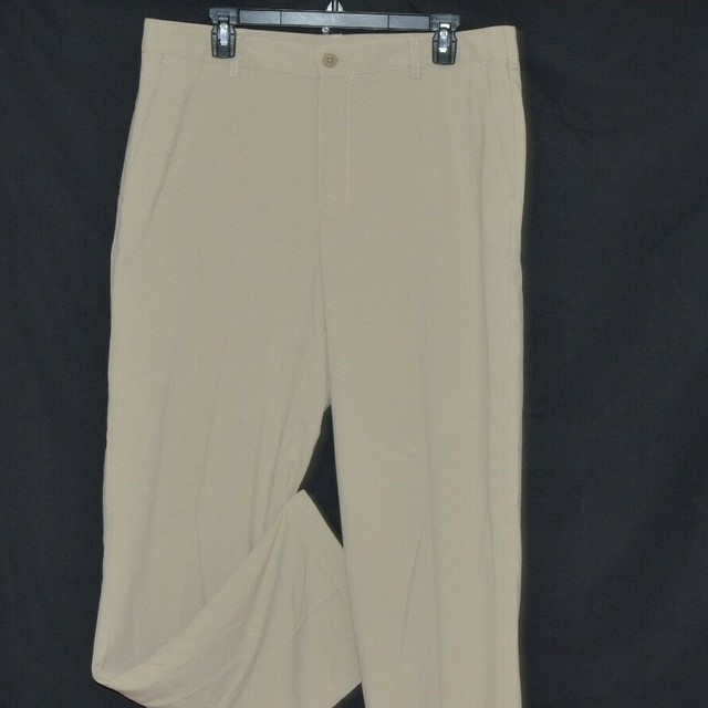 Izod Golf Men's Classic Fit Pants Sports Flex Waist Stretch Khaki | eBay