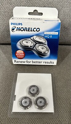 Philips Norelco HQ8 Replacement Shaving Heads - Made in Holland - NEW!!