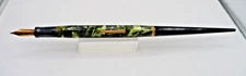 Wahl-Eversharp Vintage Green Deco Band  Desk Pen-working--medium point
