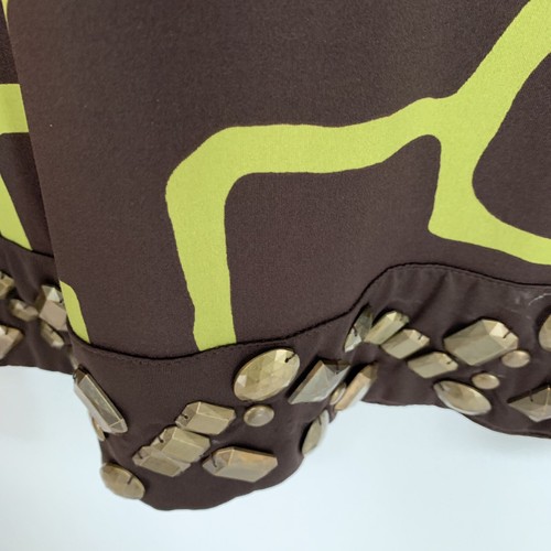 INC International Concepts Womens Tunic Size S Brown Green V-Neck Embellished - Picture 5 of 6