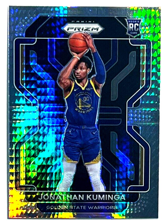 2021-22 Panini Prizm Basketball #307 Jonathan Kuminga RC Rookie Hyper Prizm