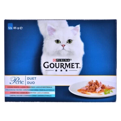 7613038185477 GOURMET Perle Duet Fisch - Nassfutter für Katzen - 12x85 g PURINA