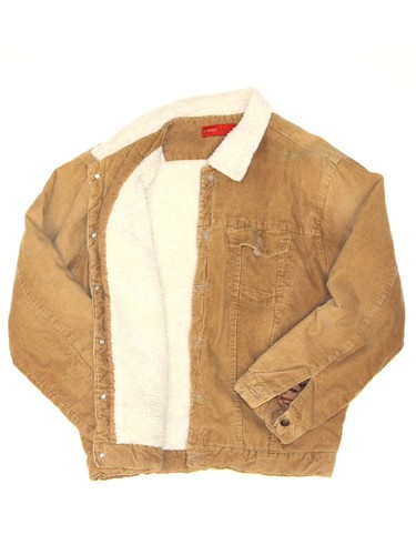Vintage Sherpa Lined Corduroy Jacket Mens Size L - Picture 3 of 4