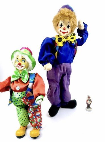 MAGNIFICENT Vintage XL Purple Standing Clown by GB Retailers 23”x 18” - Picture 9 of 9