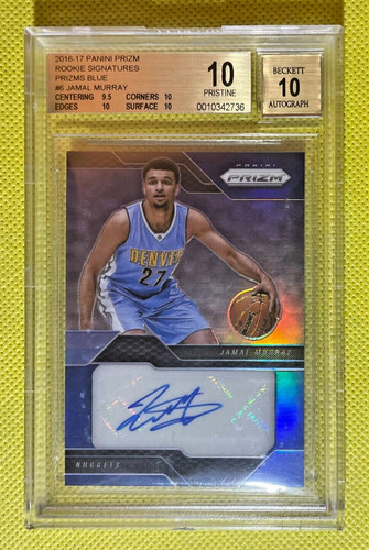 Jamal Murray [Blue Prizm] #6 2016 Panini Prizm Rookie Signatures card