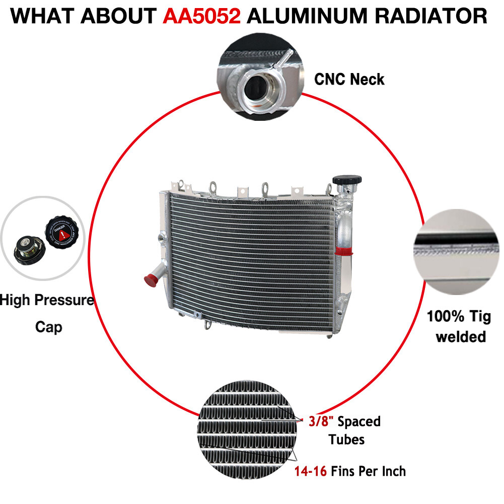 ALUMINUM RADIATOR FOR 1998-2003 KAWASAKI NINJA ZX-9R ZX900