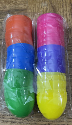 Easter Plastic Eggs Decoration-1pk Approx 18pcs-Brand New-SHIPS N 24 HOURS