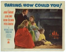 JOAN FONTAINE JOHN LUND DARLING HOW COULD YOU ORIG 1951 11X14 LOBBY CARD LC3302