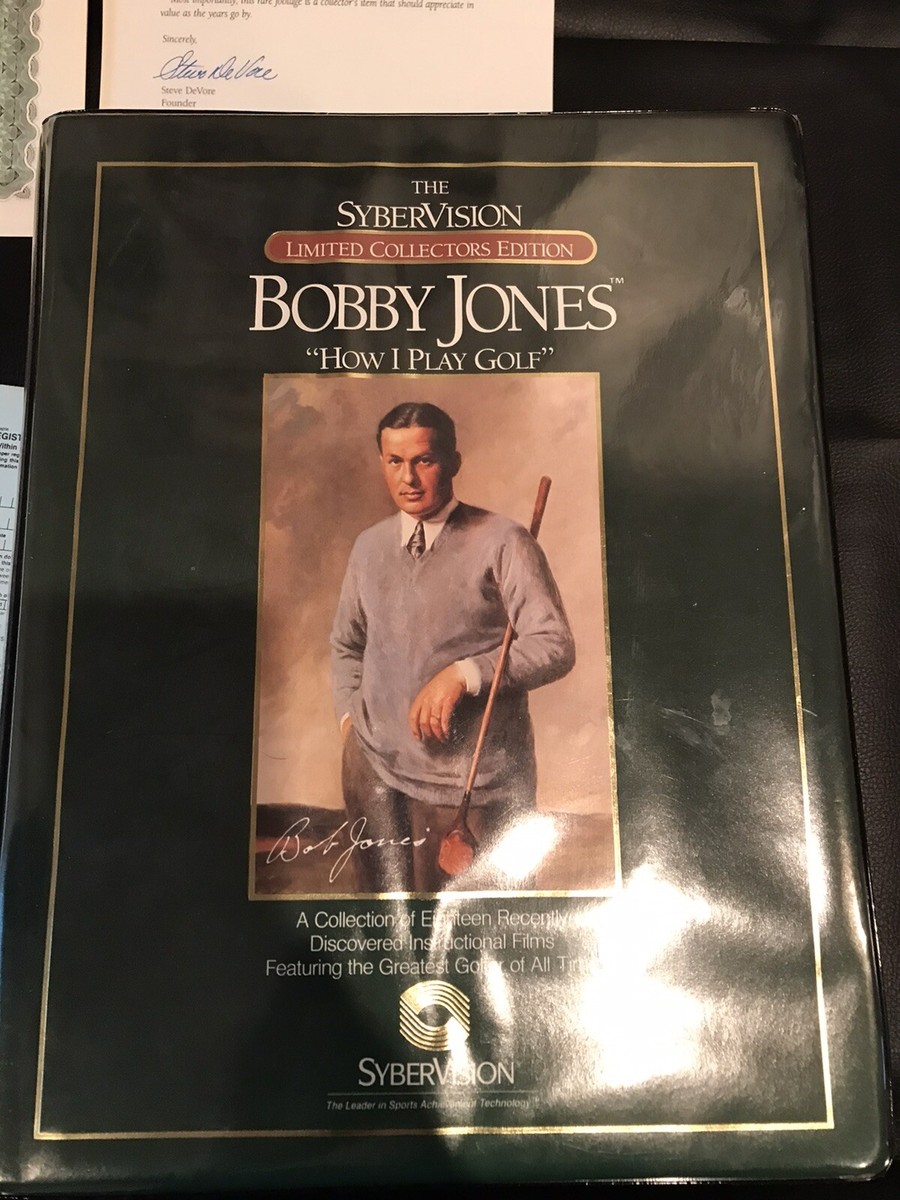 VTG. SyberVision BOBBY JONES How I Play Golf_2 VHS Videos Book 