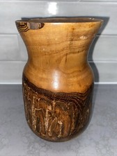 Handmade Turned Live edge Decorative Osage Wood Vase