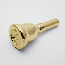 Bach 24K Gold Large Shank Artisan Trombone Mouthpiece, 5GS NEW