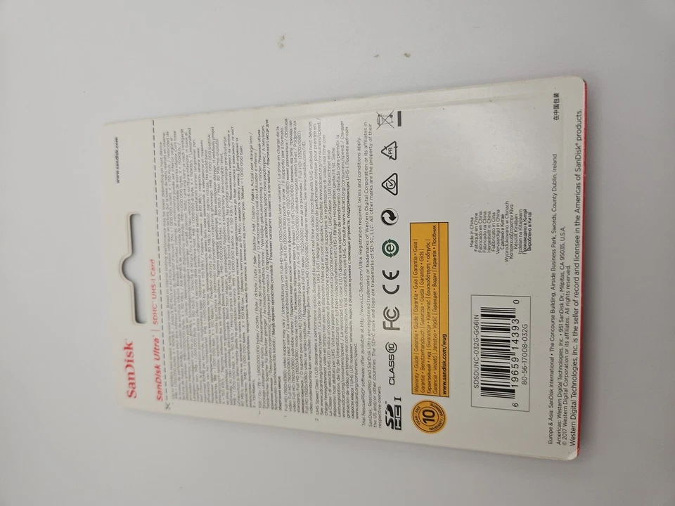 SanDisk Ultra 32GB Class 10 UHS-I SDXC New & Sealed  - Image 3 of 4