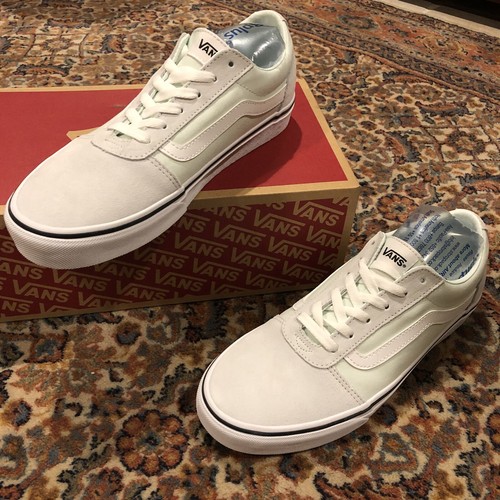 white and mint vans