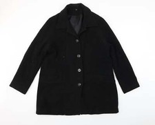 Elegance Womens Black Jacket Coat Size 14
