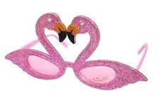 BUY 1 GET ONE FREE pair PINK FLAMINGO BIRD PARTY GLASSES costume unisex DRESSUP