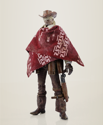 ThreeA 3A Portable Blind Cowboy & Ghost Horse Set Scale 1/12th