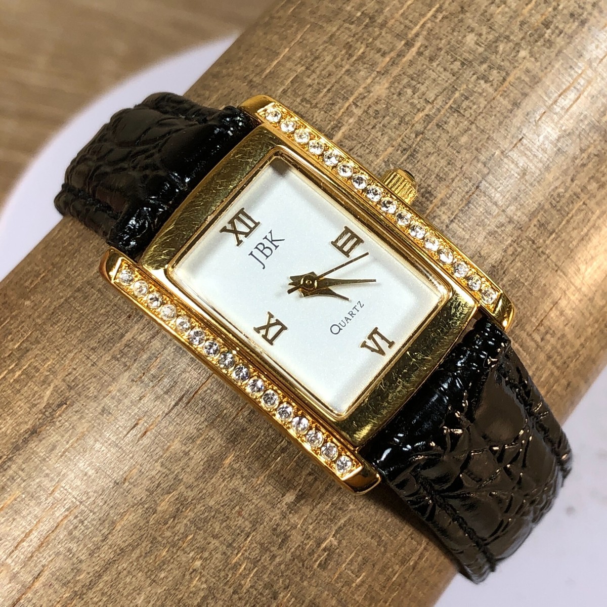 JBK Collection Women Camrose & Kross Black Leather Pave JBK Collection Women Camrose & Kross Black Leather Pave
