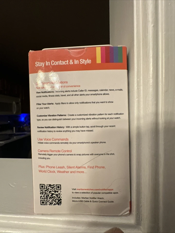 Женские многофункциональные кварцевые аналоговые цифровые умные часы Martian Notifier с коробкой - Изображение 3 из 3