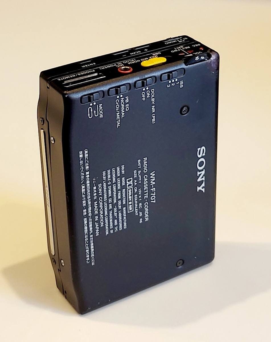 [Z995]SONY WALKMAN カセットウォークマン　WM-F707 Super rare Sony Recording Walkman WM-F707 good condition