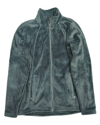 Athleta Womens Full-Zip Fleece Jacket Size S Grey-Green