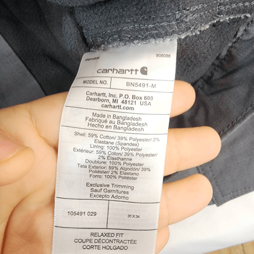 Carhartt Size 31 Men's Black Rugged Flex Relaxed Fit Ripstop Cargo Fleece-Lined - 第 10/12 張圖片