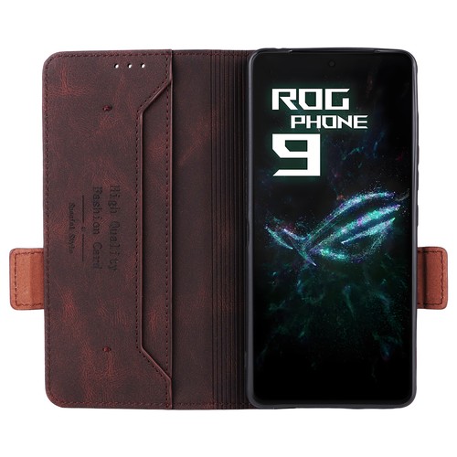 For Asus ROG Phone 9 Pro, Luxury Retro Flip Leather Card Slots Cover Wallet Case - Picture 11 of 26