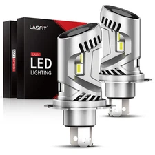 Lasfit H4 9003 LED Headlight Bulbs Conversion Kit High Low Beam 100W 6000K White