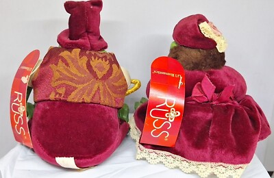 Vintage Russ Berrie Lil Romantic Lilly And Leopold Frog, Green W