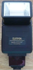 SUNPAK Auto 433AF Thyristor Shoe Mount Flash for Minolta SLR AF cameras