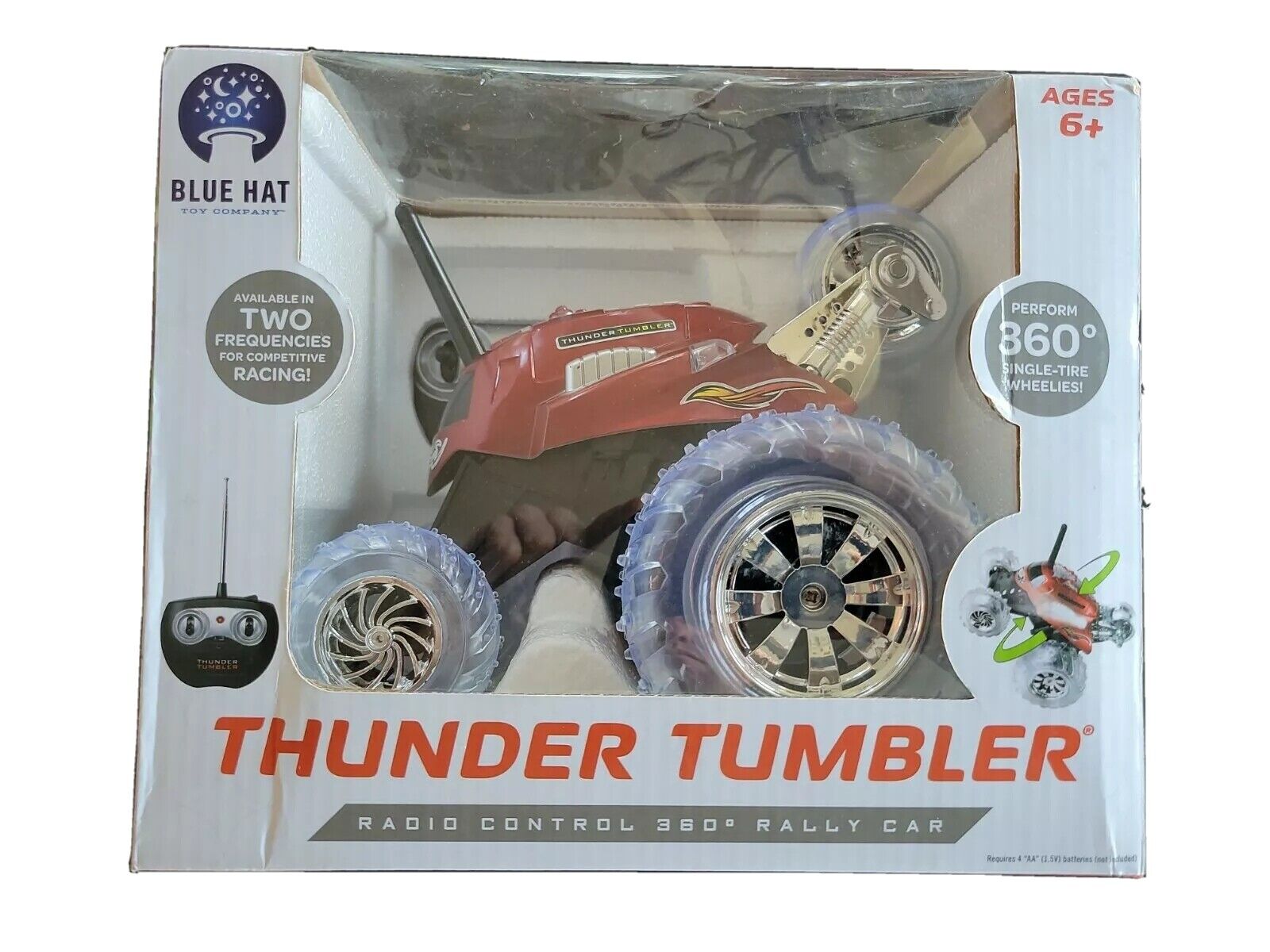 Thunder Tumbler - Radio Control 360 Ralley Car - Red Color in Box