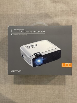 APEMAN LC350 Digital Mini Projector Updated LCD Technology *Missing Remote*