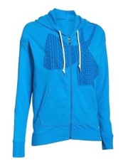 Under Armour womens French Terry full zip hoodie Jacket - Medium - Blue