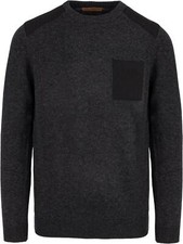 Herren Merino Winter Pullover Outdoor Langarm Strickpullover - 100% Merinowolle