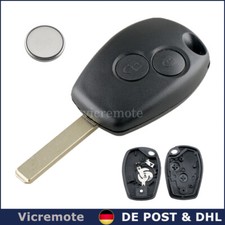 Schlüssel Gehäuse 2 Tasten VA2 für Renault Twingo Clio Kangoo Modus + Batterie