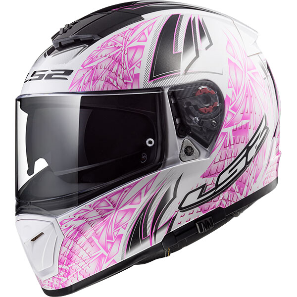 LS2 FF390 Breaker Rumble Full Face DVS Helmet White Pink Black XS