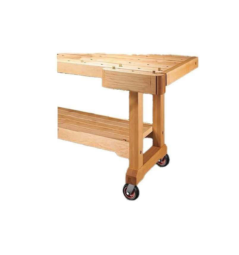 HKB® Schwerlastrollen 2x Lenkrollen mit Bremse 2x Bockrollen max 1000 kg Last - Bild 4 von 4