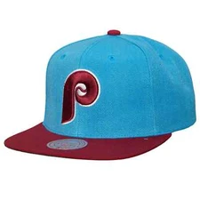 Mens Mitchell & Ness MLB EVERGREEN SNAPBACK COOP PHILLIES