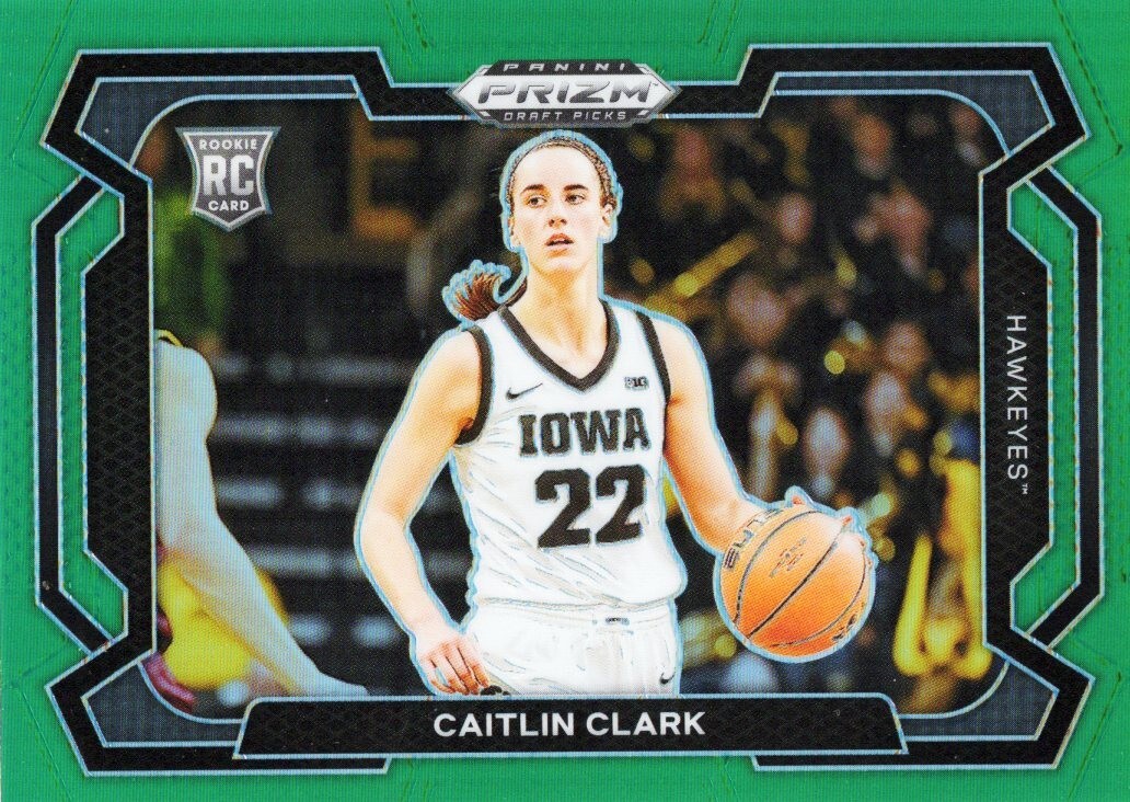2024 Prizm Draft Picks - Caitlin Clark - RC #57 Variation Green Prizm - Iowa