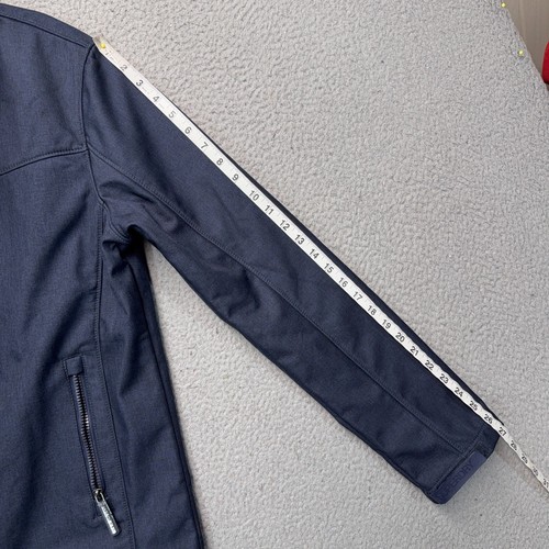Superdry Windtrekker Jacket Mens XL Blue Full Zip Mock Neck Softshell Outdoor - Picture 7 of 18