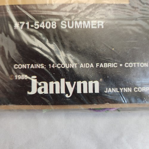 NUEVO Janlynn Seasons AUTUMN Kit Punto de Cruz Contado 71-5508 1986 De Colección 8" x 10" - Imagen 4 de 6