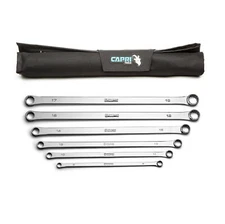 Capri Tools 0 Degree Offset Extra Long Box End Wrench Set, Metric, 6-Piece