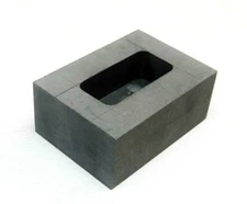 250 Gram Graphite Ingot Mold Machined Melt Pour Loaf Bar Gold and Silver
