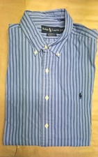 Polo Ralph Lauren Classic Fit Blue Stripe Long Sleeve Button Down Shirt XL