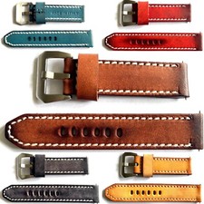 Vintage Italy Echt Leder Uhrband 18,20,22,24,mm Uhrenarmband Leather Watch Strap