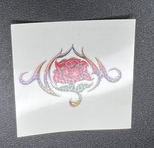 Rose & Thorn Temporary Fake Tattoo Body Art Design Halloween Costume Dress Up - Picture 5 of 7