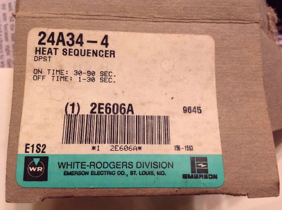 Secuenciador de calor de horno White Rogers Co. 24A34-4 Foto 2 de 4