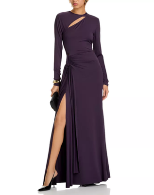 Victoria Beckham Long Sleeve Jersey Gown MSRP $1490 | eBay