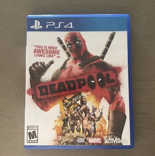 Rare/ Out of print Activision Deadpool PS4 Action Adventure Game Marvel