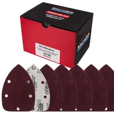 800 Grit 5-Hole Pattern Hook & Loop Mouse Sander Sandpaper Sheets, Box of 45