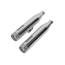 Kit De Tubos De Escape Arrastre 1.75" Negros Para Harley Davidson 883 Softail – Con Juntas Y Bridas